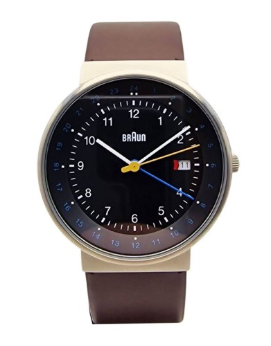 Braun Men's BN0142BKBRG GMT World Timer Analog - Fabryczny kpmplet!