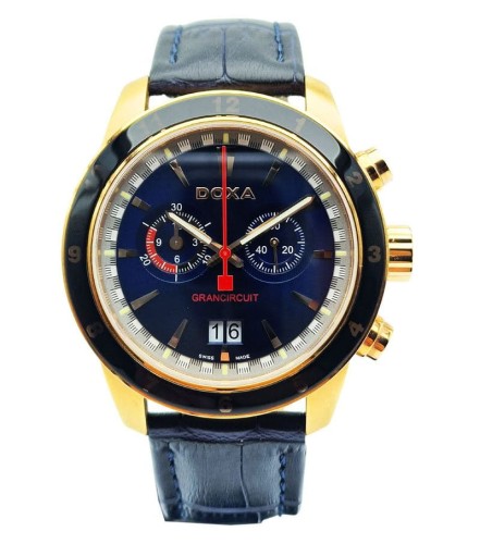 Zegarek męski Doxa Quartz Grancircuit 140.90.201.03 (1409020103) - idealny stan!