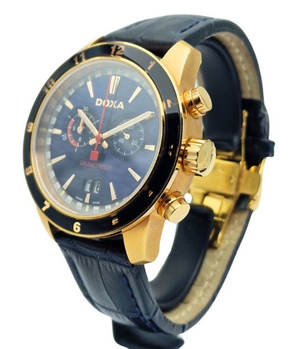 Zegarek męski Doxa Quartz Grancircuit 140.90.201.03 (1409020103) - idealny stan!