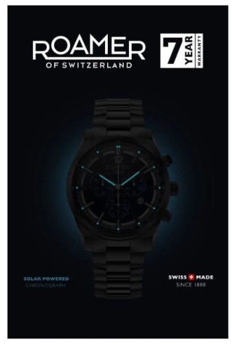 Zegarek Roamer Helios Solar Titanium 973981.44.45.20