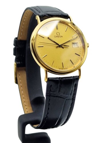 Złoty 18k męski zegarek Omega „Seamaster Jubilee” - stan idealny!
