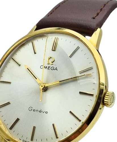 Męski złoty 18k zegarek Omega z lat 70. - perfekcyjny stan!