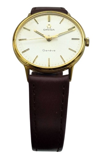 Męski złoty 18k zegarek Omega z lat 70. - perfekcyjny stan!