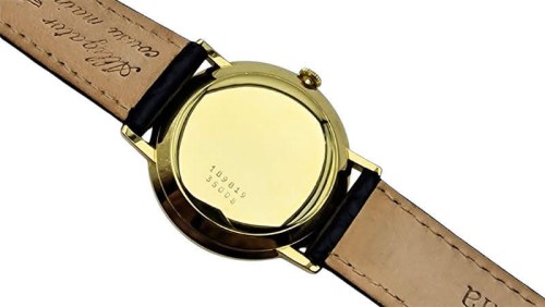 Złoty 18k zegarek męski Baume & Mercier Baumatic - perfekcyjny stan!
