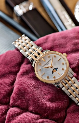 Zegarek Frederique Constant Classics Slimline Ladies Moonphase FC-206MPWD1S3B Kraków