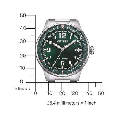 zegarmistrz Zegarek Citizen Automatic Urban Military NJ0190-51X (NJ019051X) wymiary