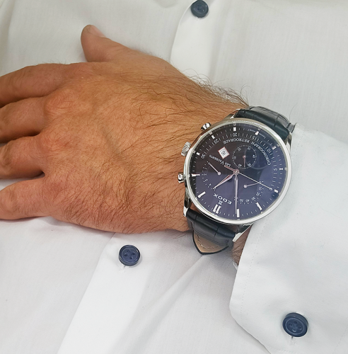 Używany zegarek Edox Les Vauberts Chronograph Retrograde 01505/550933