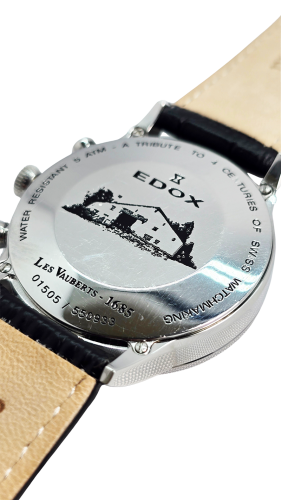 Używany zegarek Edox Les Vauberts Chronograph Retrograde 01505/550933