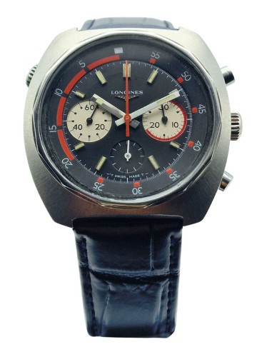Męski stalowy LONGINES VALJOUX 72 chronograf z 1969r.