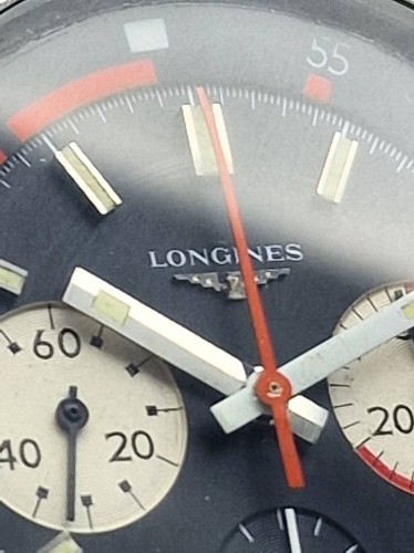 Męski stalowy LONGINES VALJOUX 72 chronograf z 1969r.