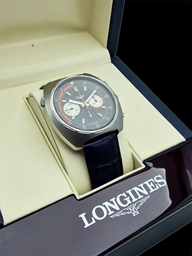 Męski stalowy LONGINES VALJOUX 72 chronograf z 1969r.