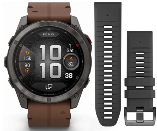 Zegarek GARMIN FENIX® 8 PRO CARBON GREY 51 mm Amoled 010-03199-40 SMARTWATCH (0100319940) DODATKOWY PASEK W ZESTAWIE