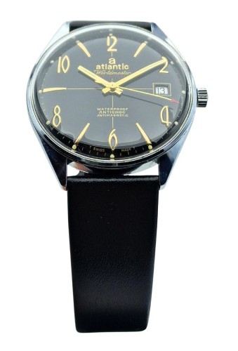 Pięknie zachowany Atlantic Worldmaster - lata 70. Szwajcarski zegarek mechniczny Kraków.