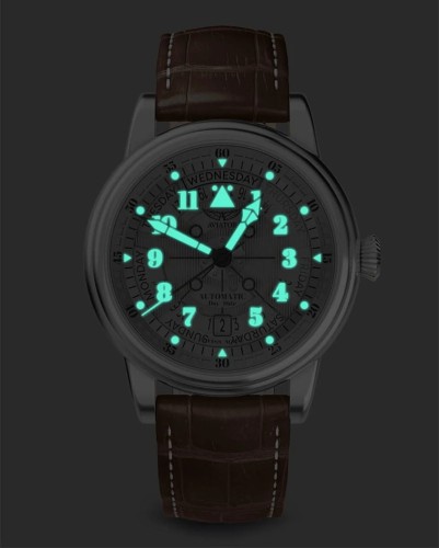 Zegarek Aviator Douglas Day Date Meca 41 V.3.36.0.286.4 (V33602864)