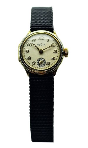 Złota 14K Recta z lat 40. - doskonały stan!  Złoty szwajcarski zegarek.