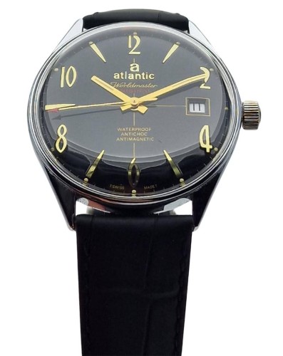 Atlantic Worldmaster FHF969 Czarna tarcza - doskonały stan!