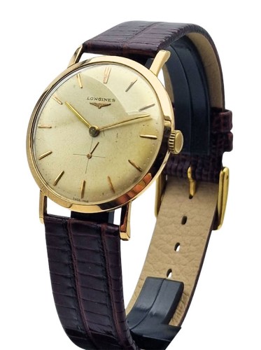 Garniturowy złoty 18K Longines Cal. 19.4 lata 1946-1947r. - doskonały stan!