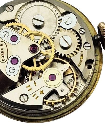 Damska złota 14K Doxa Anti-Magnetic z lat 50. - perfekcyjny stan!