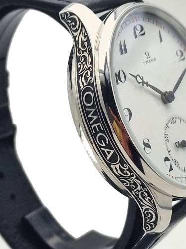 Pasówka Omega mechanizmem cal. 19‴ - Piękna adaptacja!