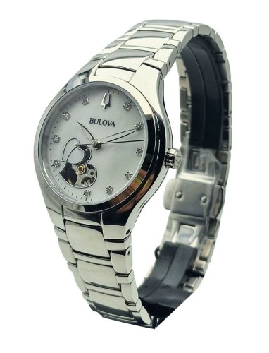Bulova Automatic Ladies Open Heart - Fabryczny komplet!