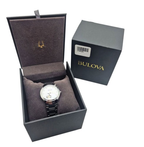 Bulova Automatic Ladies Open Heart - Fabryczny komplet!