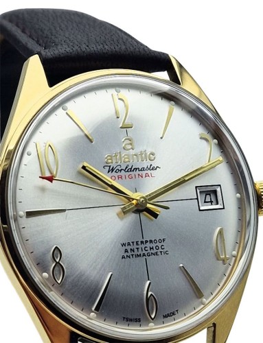 Pozłacany Atlantic Worldmaster Original - piękny stan!