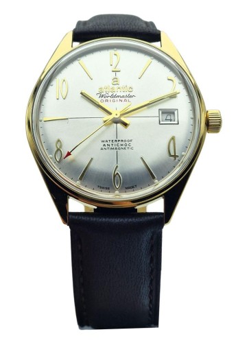 Pozłacany Atlantic Worldmaster Original - piękny stan!