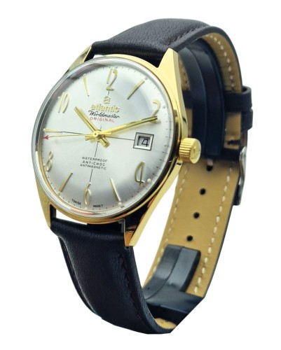 Pozłacany Atlantic Worldmaster Original - piękny stan!
