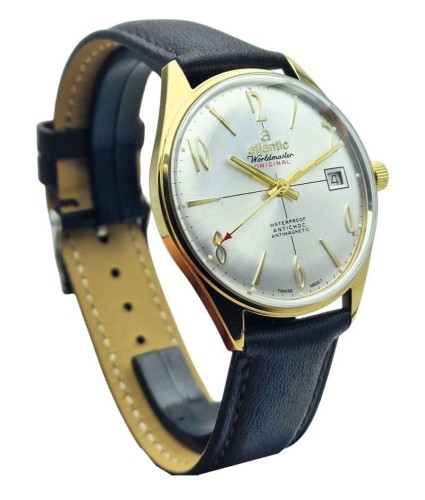 Pozłacany Atlantic Worldmaster Original - piękny stan!