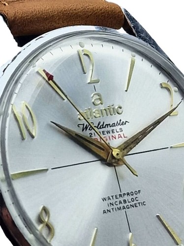 Atlantic Worldmaster Original 21 Jewels U6300 - dobry stan!