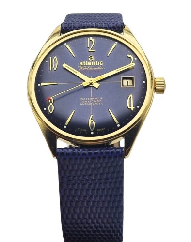 Pozłacany Atlantic Worldmaster Original - piękny stan!