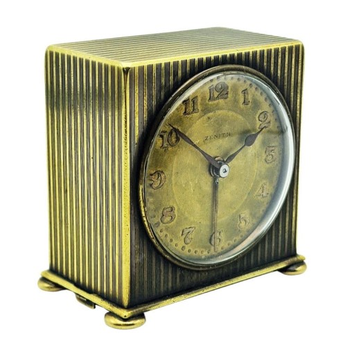 Unikatowy Zenith Travel Alarm Clock Art Déco lata 30. - doskonały stan!