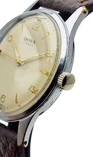 Piękna DOXA 17 JEWELS Cal. AS1187 - doskonały stan!