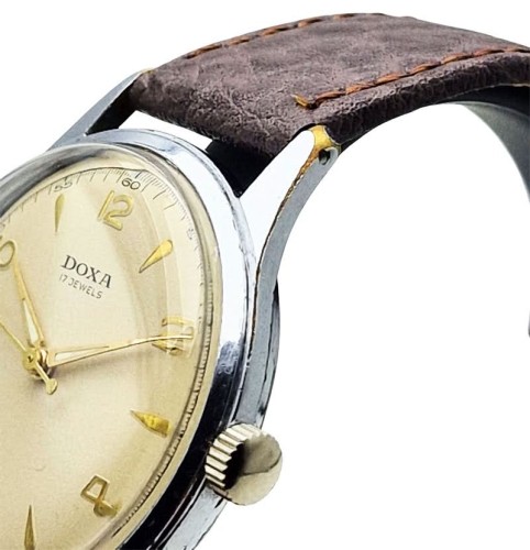 Piękna DOXA 17 JEWELS Cal. AS1187 - doskonały stan!