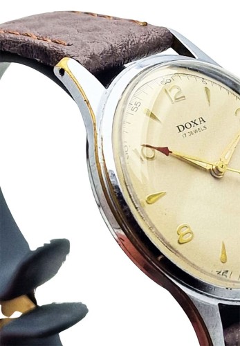 Piękna DOXA 17 JEWELS Cal. AS1187 - doskonały stan!