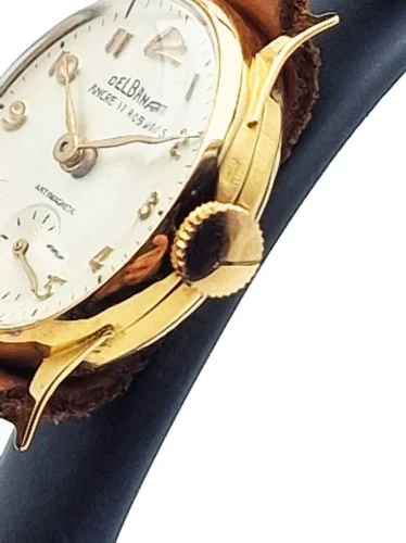 Złota 18K damska Delbana lata 50. - doskonały stan!