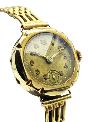 Unikatowa złota 14K (585) Cyma Art Deco - doskonały stan!