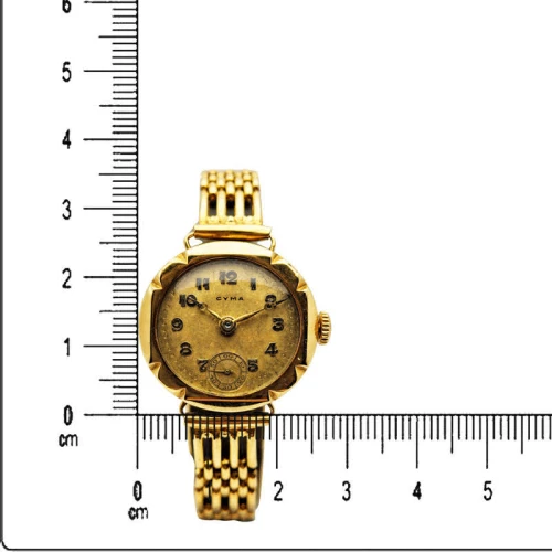 Unikatowa złota 14K (585) Cyma Art Deco - doskonały stan!