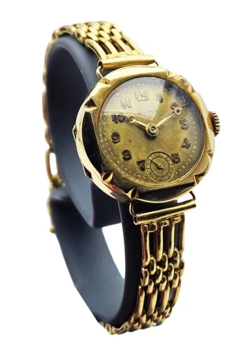 Unikatowa złota 14K (585) Cyma Art Deco - doskonały stan!