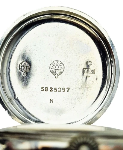 Srebrna 0.800 pasówka OMEGA Cal.35.5-T1 - doskonały stan!