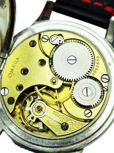 Srebrna 0.800 pasówka OMEGA Cal.35.5-T1 - doskonały stan!