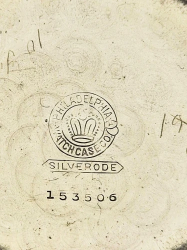 Waltham Pocket Watch 18s Model 1899 - koperta Silverode z lokomotywą!