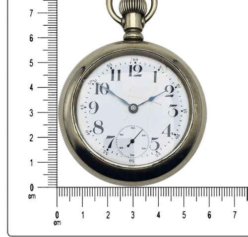 Waltham Pocket Watch 18s Model 1899 - koperta Silverode z lokomotywą!