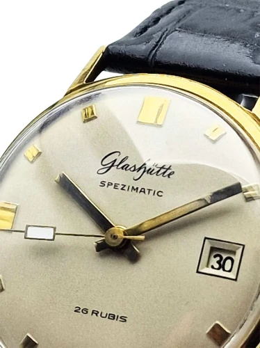 Pozłacany Glashütte Spezimatic GUB 75 - piękna renowacja!