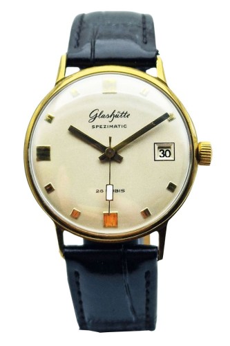 Pozłacany Glashütte Spezimatic GUB 75 - piękna renowacja!