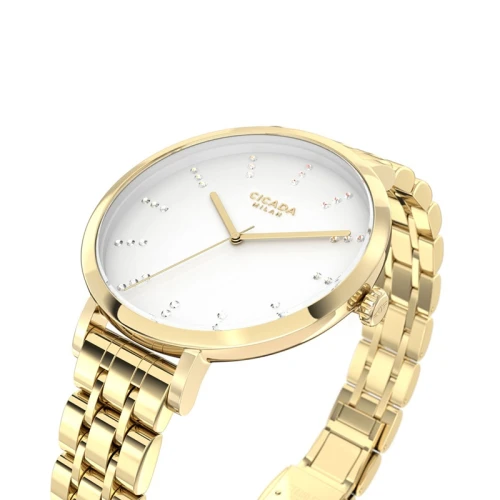 Zegarek Cicada Milan Oro Diamantina G34G1B.W2 (G34G1BW2)