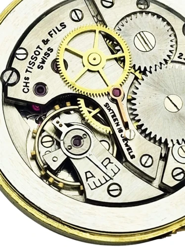 Złoty 14K Tissot Antimagnetique Cal. 27B-21 z 1950r. - perfekcyjny!