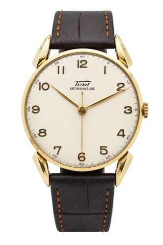 Złoty 14K Tissot Antimagnetique Cal. 27B-21 z 1950r. - perfekcyjny!