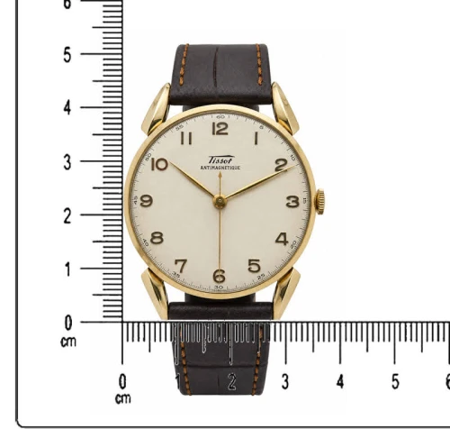 Złoty 14K Tissot Antimagnetique Cal. 27B-21 z 1950r. - perfekcyjny!
