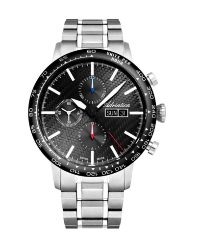 Zegarek Adriatica A8383.4114ACH (A83834114ACH) Automatic Chronograph Titanium